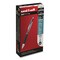 Uni-Ball 207 Plus+ Gel Pen, Retractable, Medium 0.7 mm, Blue Ink, Black Barrel, Dozen